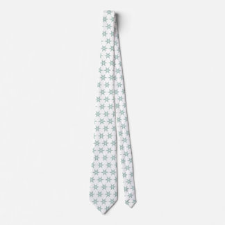Corbata Green Fractal Star Snowflake Christmas Tree White