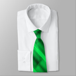Corbata Green Futuristic Abstract Diagonal Pattern Art