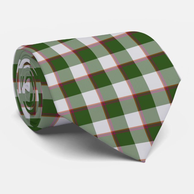Corbata Green House and Mischka Gray Plaid Neck Tie (Enrollado)