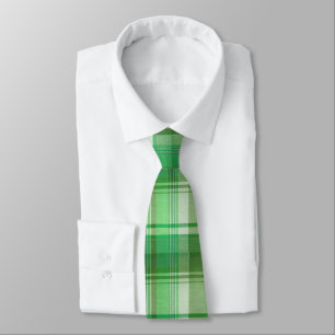 Corbata Green Plaid St. Patrick's Day Tie