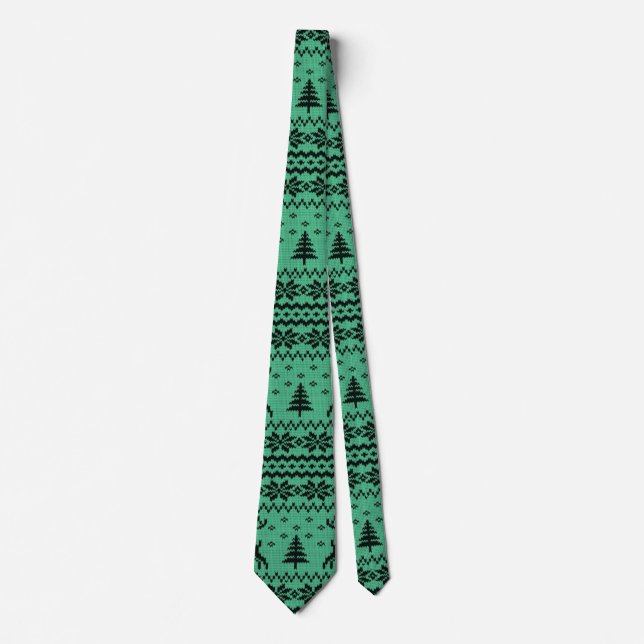 Corbata Green Sweet Christmas Tree Men (Anverso)