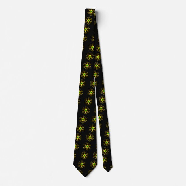 Corbata GREEN TALISMAN, Negro (Anverso)