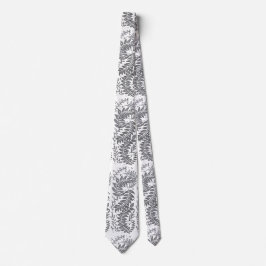 Corbata Grey and White Patterned Necktie