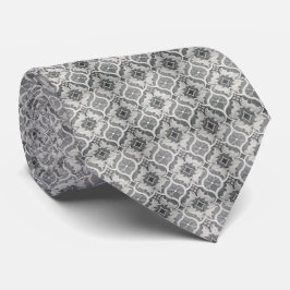 Corbata gris abstracta para hombre