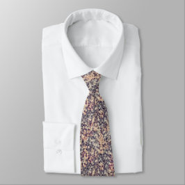 Corbata Gris, beige geométrico 