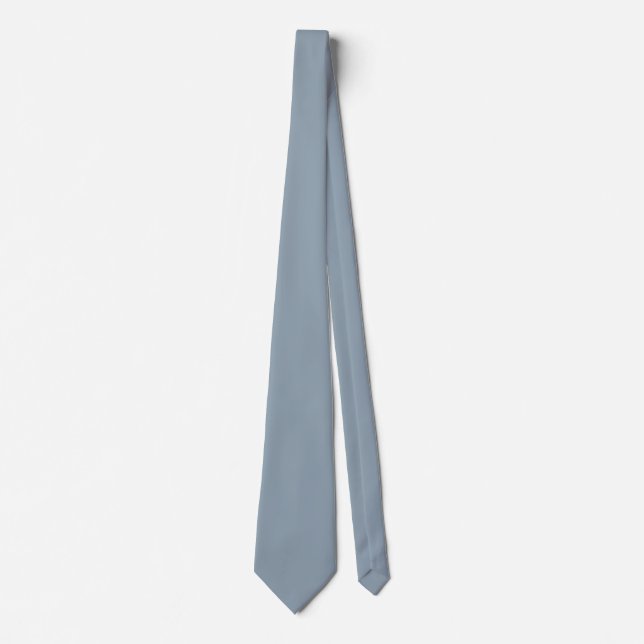 Corbata gris cadete (color sólido)  (Anverso)