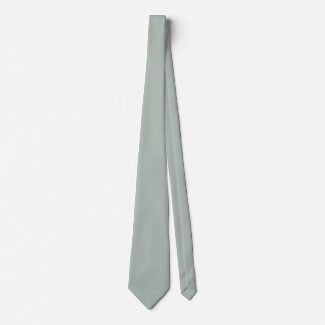 Corbata gris ceniza (color sólido) (Anverso)