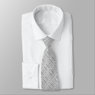 Corbata Gris de encaje cerámico