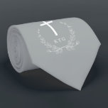 Corbata Gris de la ceremonia el | del bautizo<br><div class="desc">Lazo coloreado gris de la ceremonia del bautizo.</div>