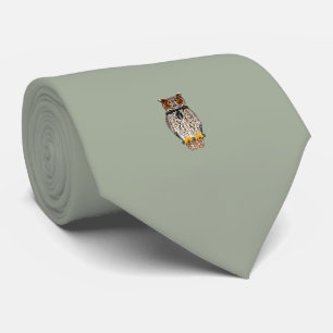 Corbata Gris del lazo del búho