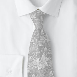Corbata Gris Paloma Botánico Ornate