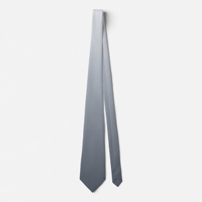 Corbata Gris plateado profundo a tonos claros (Anverso)