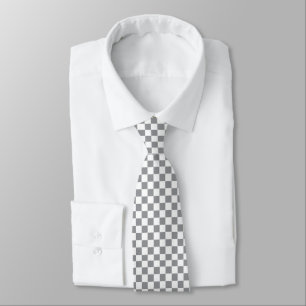 Corbata Gris y blanco controlados