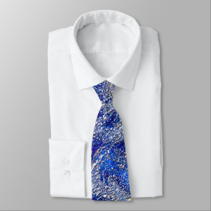 Corbata Gritado a manchas grises muy ásperas en la textura