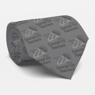 Corbata Gritos para profesores de educación especial