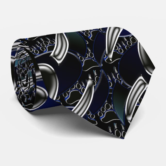 Corbata Grizzly Bear Paw Tie (Enrollado)