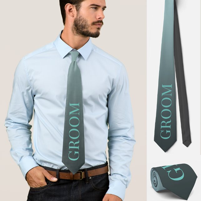 Corbata Groom boda sutilmente azul (Subido por el creador)