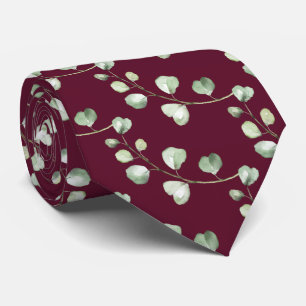 Corbata Groom de fondo de color de eucalipto de verde Pers