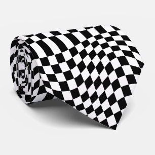 Corbata Groovy Checkerboard, Y2K 90s