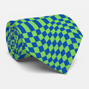 Corbata Groovy Checkerboard, Y2K 90s