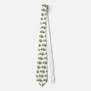 Corbata Grúa verde del plano del dibujo animado