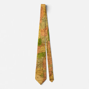 Corbata Grunge de mapa de cosecha