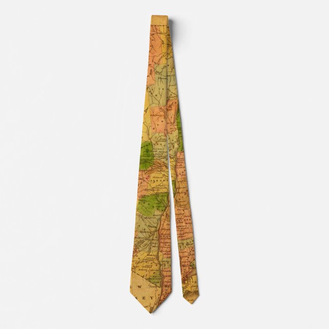 Corbata Grunge de mapa de cosecha (Anverso)