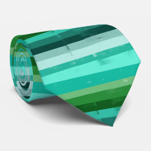 Corbata Grunge verde a rayas