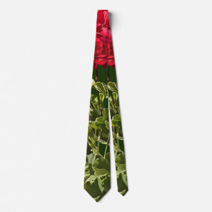 Corbata Grupo de geranios rojos