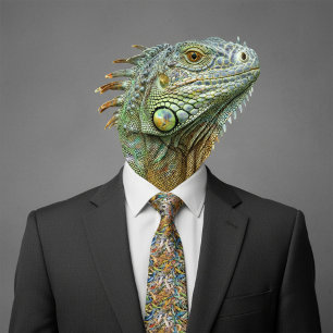 Corbata grupo de lagartos del bosque