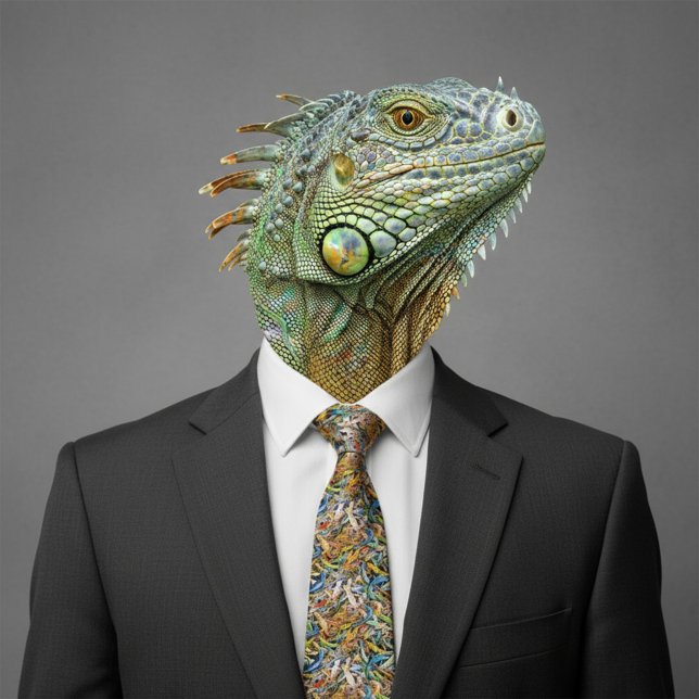 Corbata grupo de lagartos del bosque (Subido por el creador)
