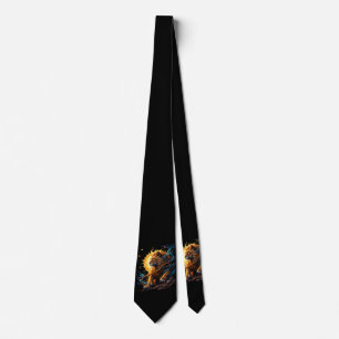 Corbata Guardián del Umbral Solar – León del Equilibrio