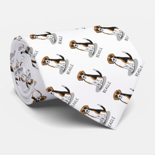 Corbata Guay Beagle con gafas de sol (tricolor 3) Gracioso