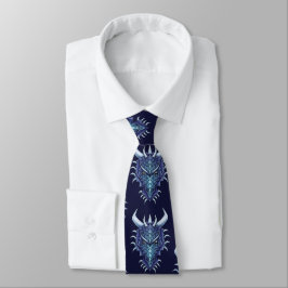 Corbata Guay Dragon Head Blue Fantasy Dungeons And Dragons