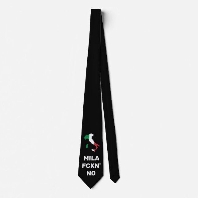 Corbata Guay MILANO - Mila Fckn No con bandera (Anverso)