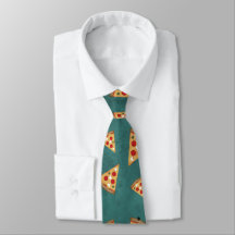 Guay pizza slices vintage patrón verde azulado