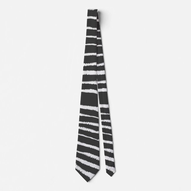 Corbata Guay Zebra Print Stried (Anverso)