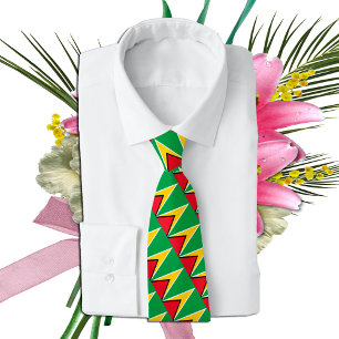 Corbata Guayana Lazos, moda Bandera de Guyana, negocios
