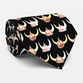 Corbata Guerreros Vikings Casco Mascota Necktie