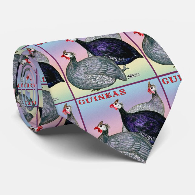 Corbata Guineas Three Fowl (Enrollado)