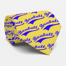 Corbata Guión De Béisbol En Azul