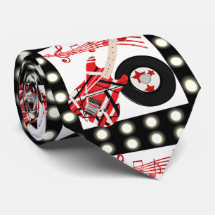 Corbata Guitar Music Notes and Record Print