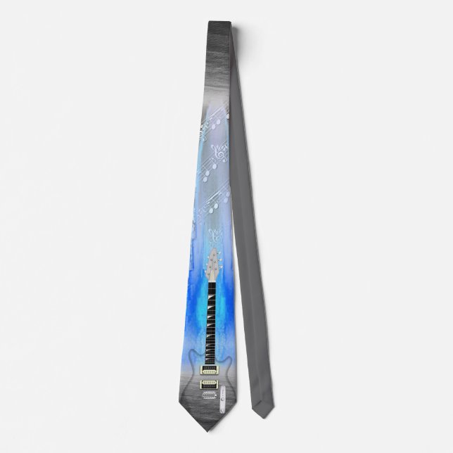 Corbata Guitarra transparente (Anverso)