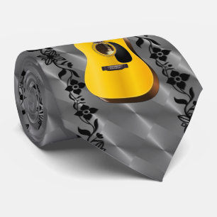 CORBATA GUITARRA-VINE EN GRIS