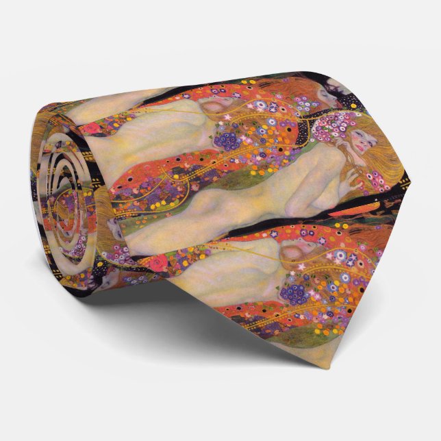 Corbata Gustav Klimt , "Water Serpents II (novias)" (Enrollado)