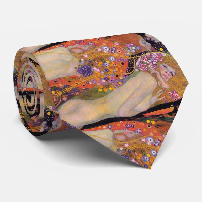 Corbata Gustav Klimt , "Water Serpents II (novias)" (Enrollado)