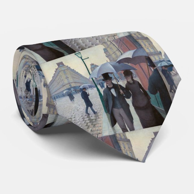 Corbata Gustave Caillebotte - Paris Street; Rainy Day (Enrollado)