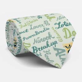 Corbata ¡Habla Alaskan! Ataque verde