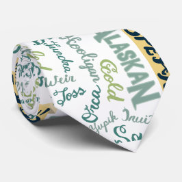 Corbata ¡Habla Alaskan! Canto blanco