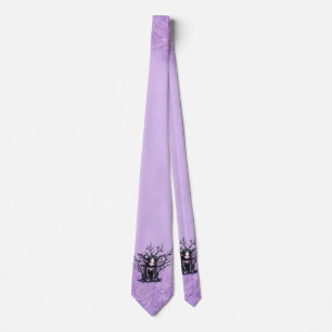Corbata Hada oscura y suave con alas de murciélago